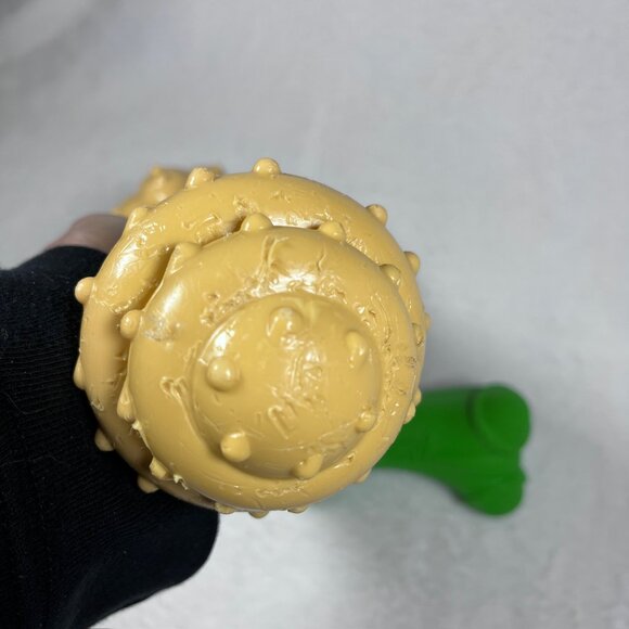 Lot of 2 Used Dog Toys: Nylabone Power Chew Barbell Lg & Hartz DuraPlay Squeaky - Picture 5 of 7